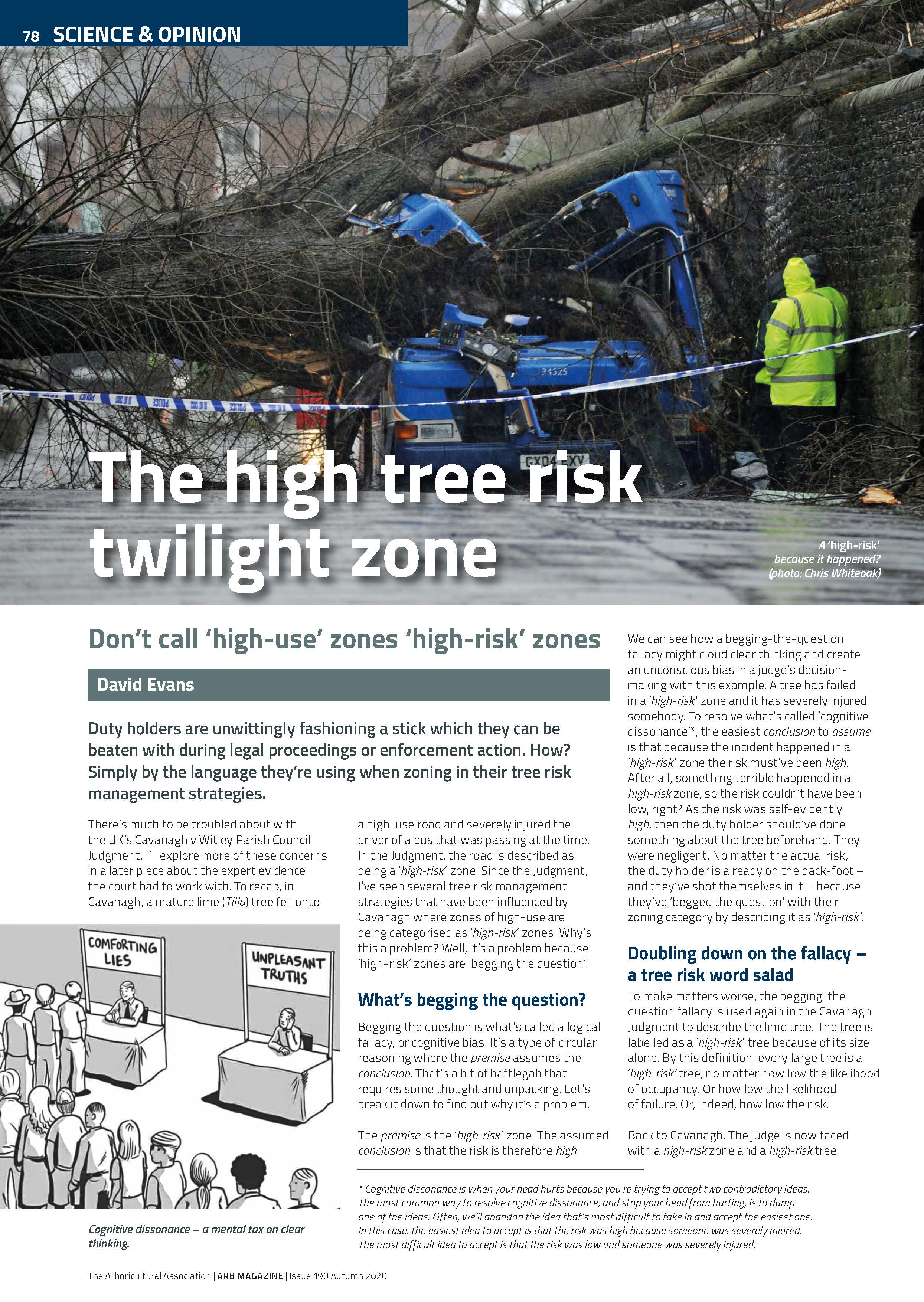 Tree risk management zoning