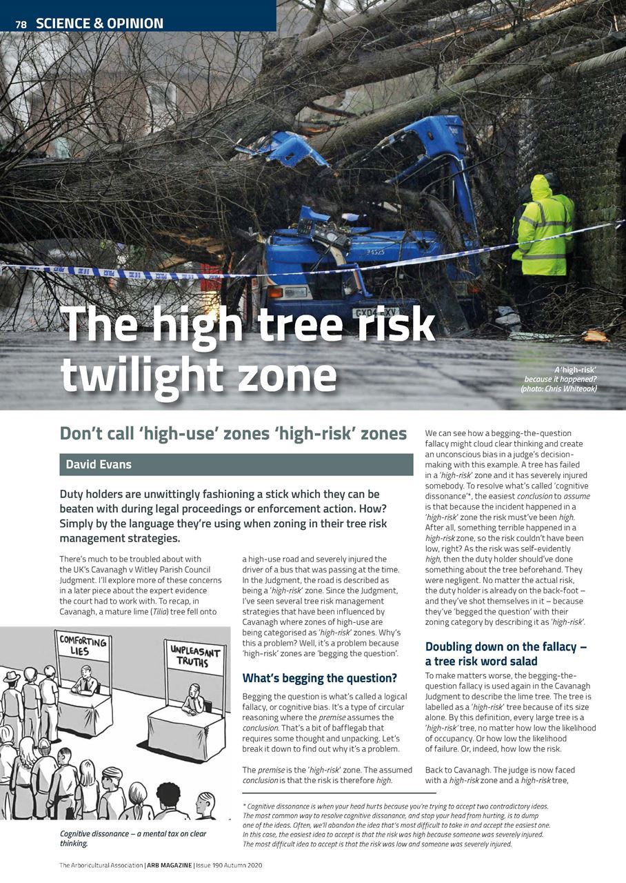 The high tree risk twilight zone
